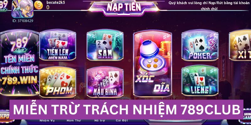 Giới thiệu miễn trừ trách nhiệm 789Club